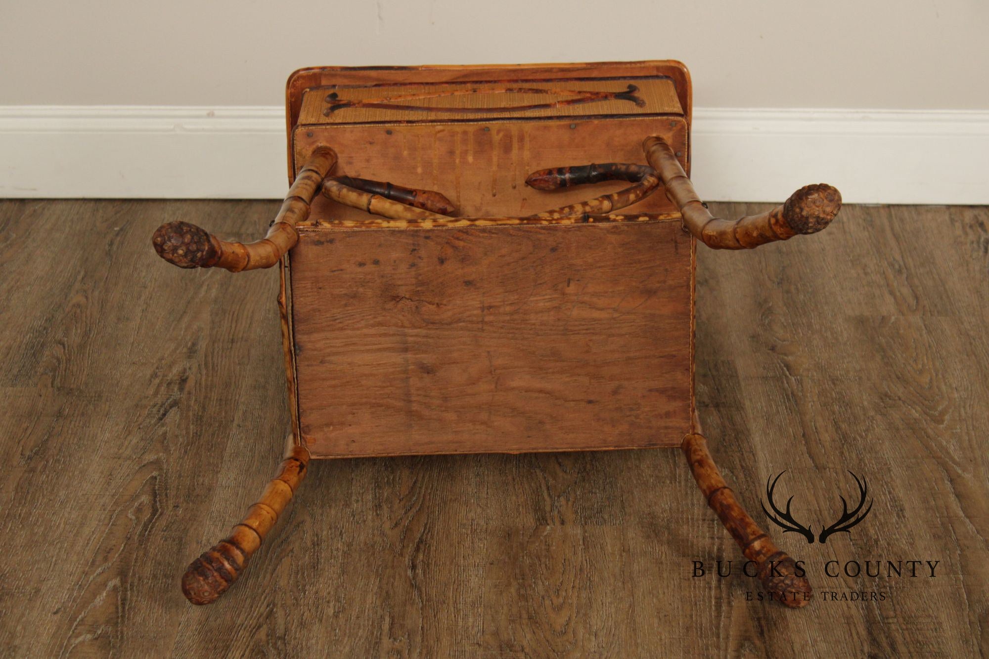 Vintage English Bamboo Sewing Stand