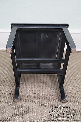 Antique Chinese Black Lacquer Chinoiserie Side Chair