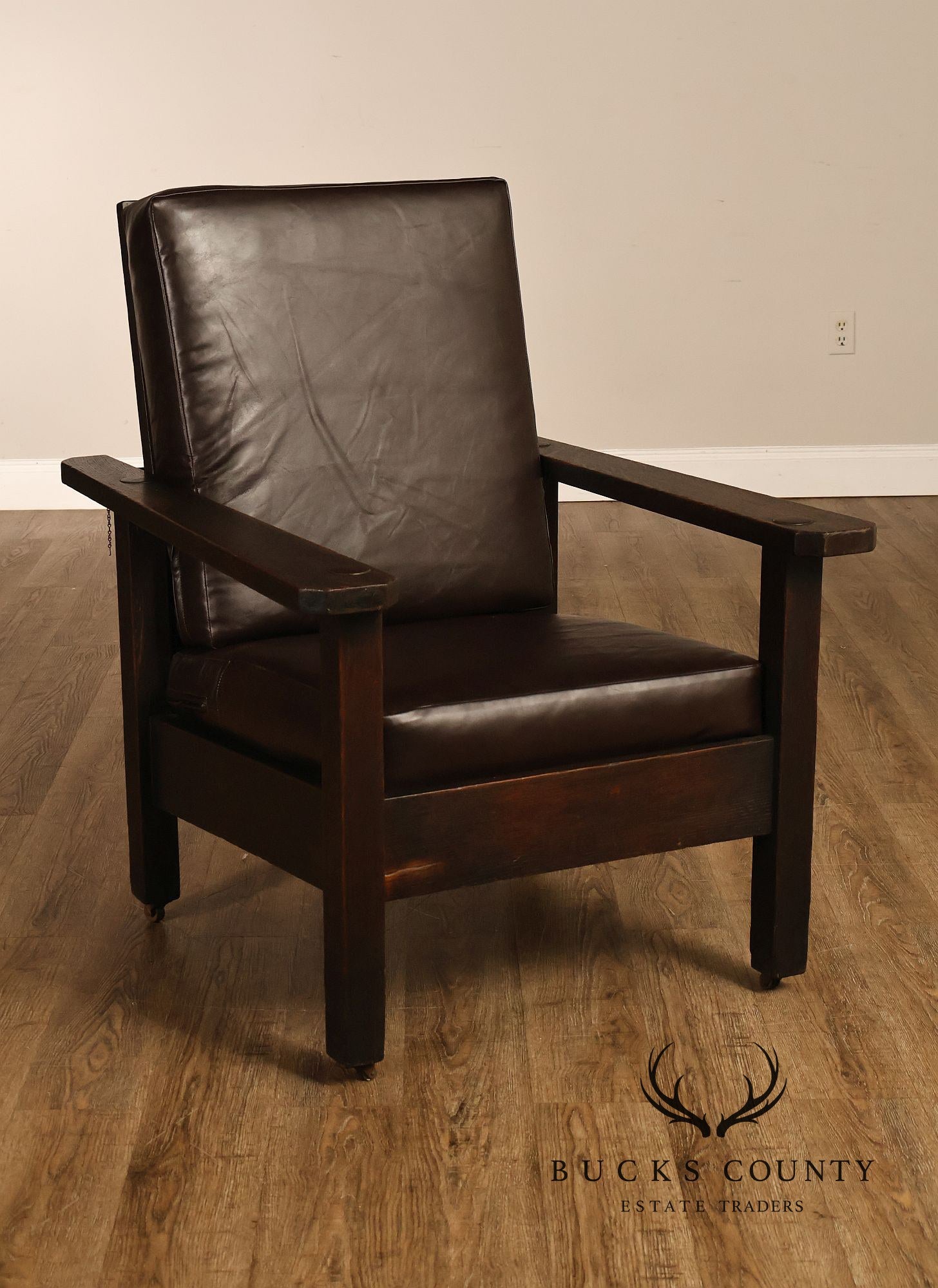 Antique Stickley Brothers Mission Oak Morris Chair