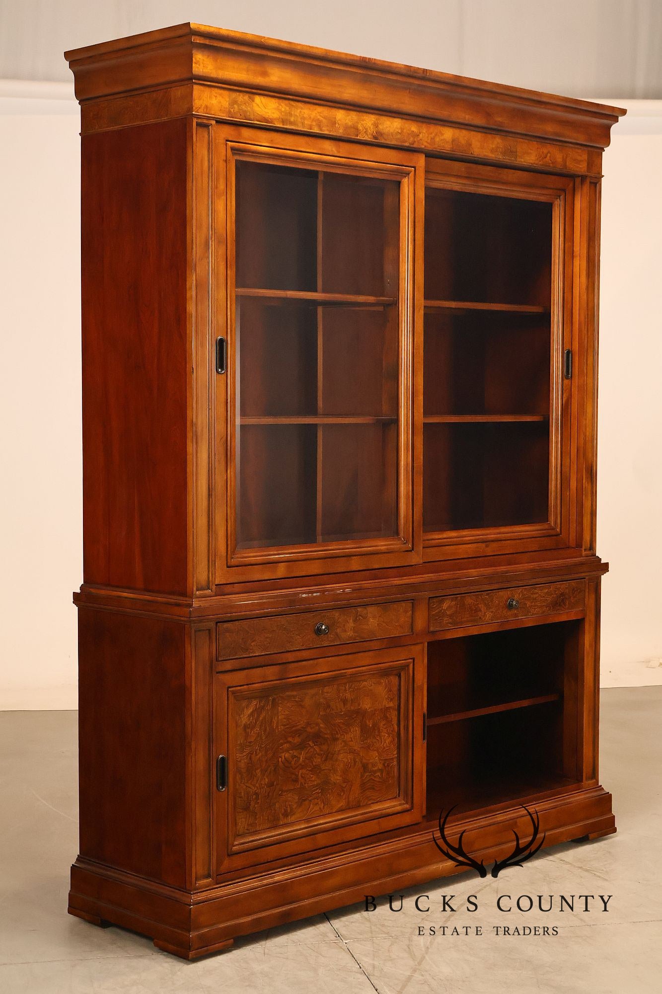 Ethan Allen Townhouse Collection Burlwood China Cabinet