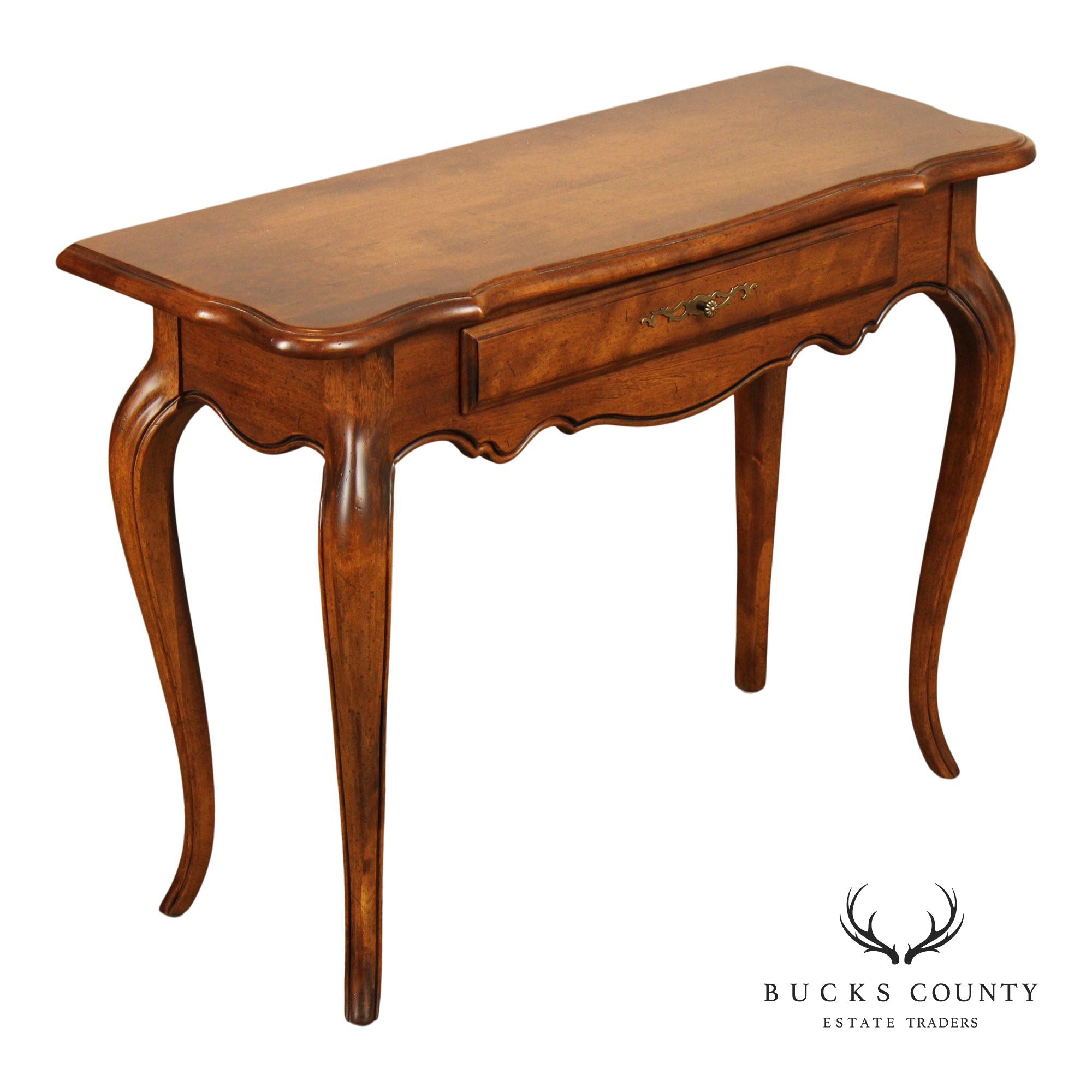 Ethan Allen French Country Style Maple Console Table