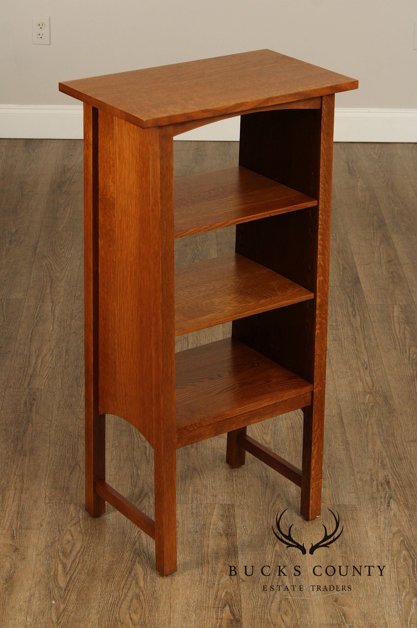 Stickley Mission Collection Oak Harvey Ellis Magazine Stand Bookcase