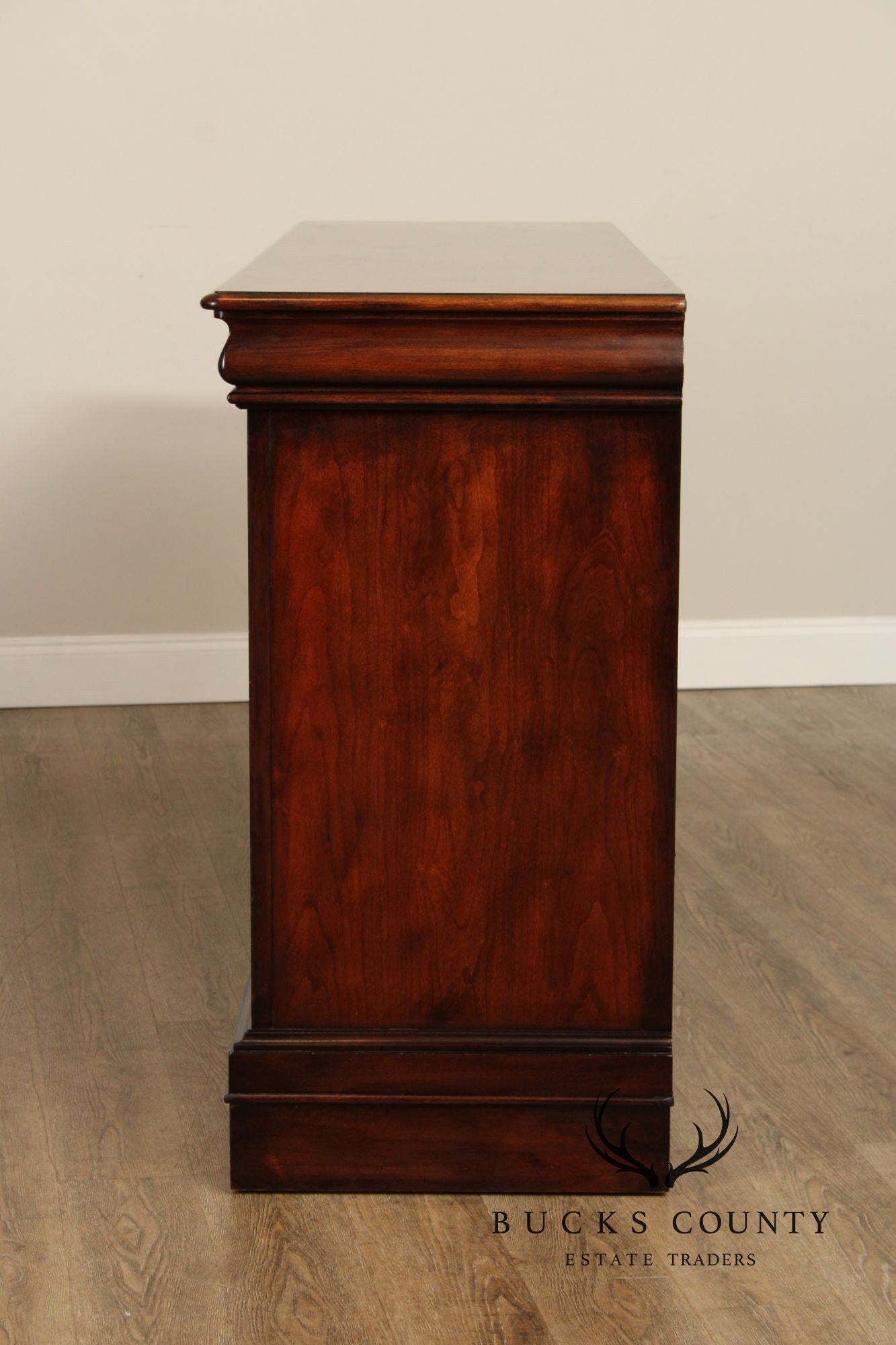 Bernhardt Louis Philippe Style Burlwood Long Dresser