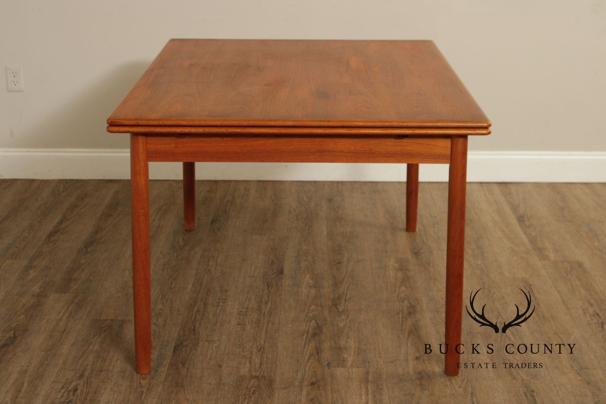 Danish Modern Teak Expandable Dining Table