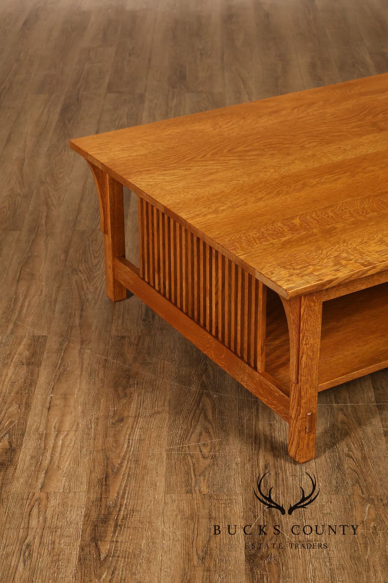 Stickley Mission Collection Oak Cocktail Table