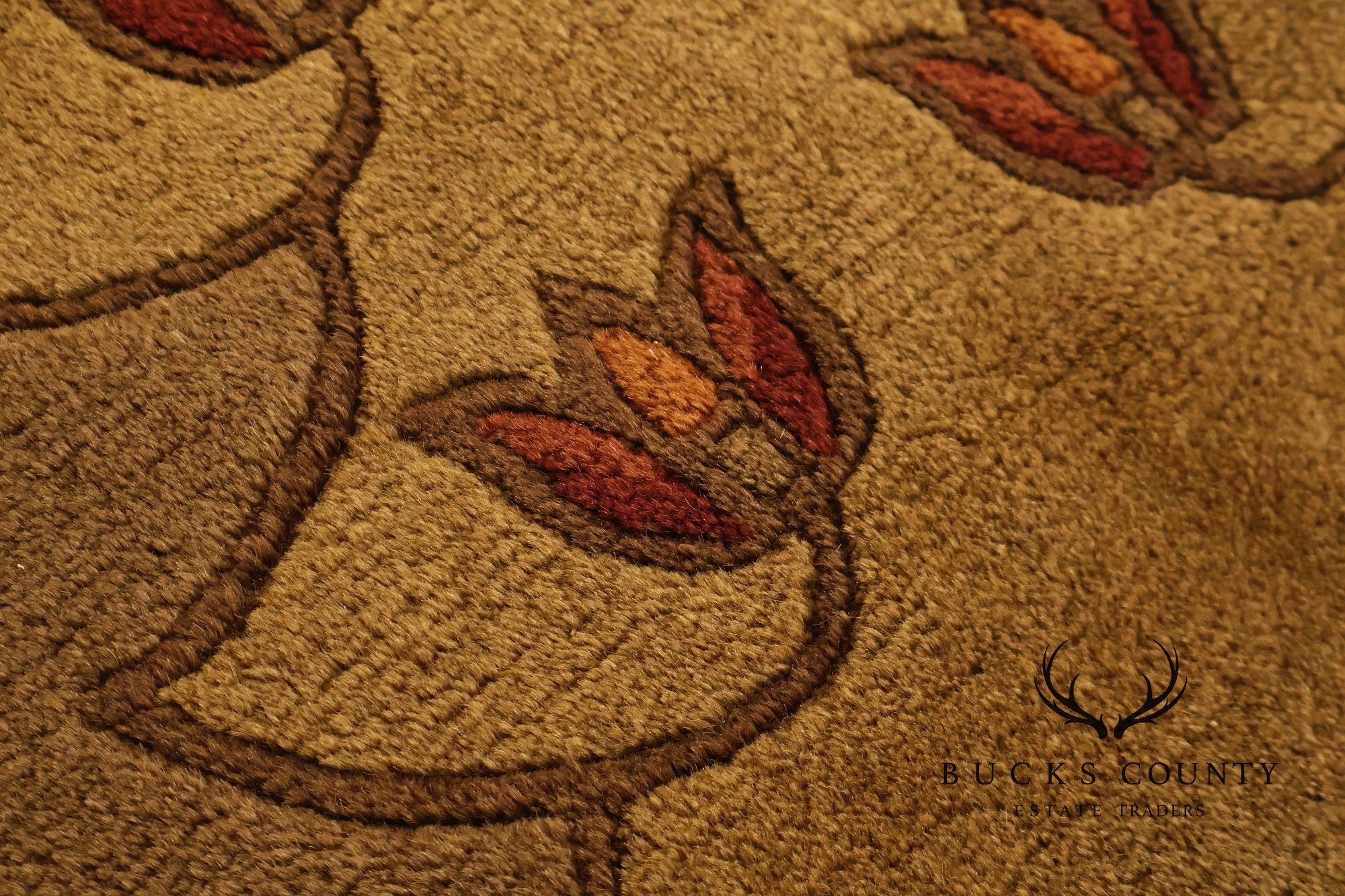 Stickley Designer Rugs Wool Area Rug Tulip Pattern 9x12