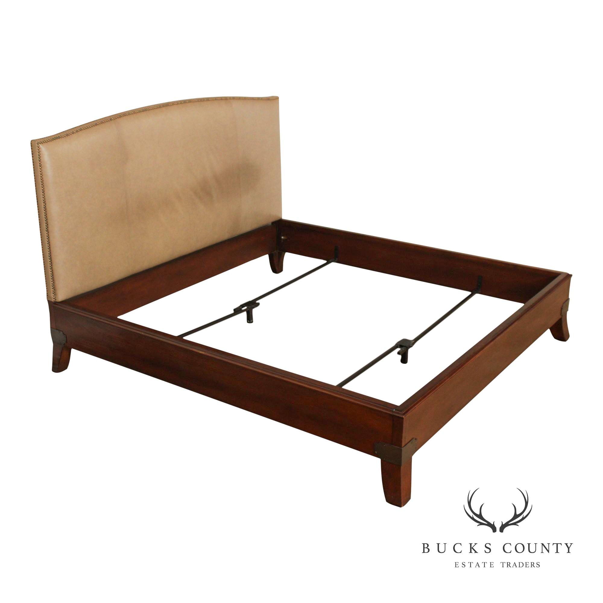 Hickory Chair Leather 'Chelsea' King Bed