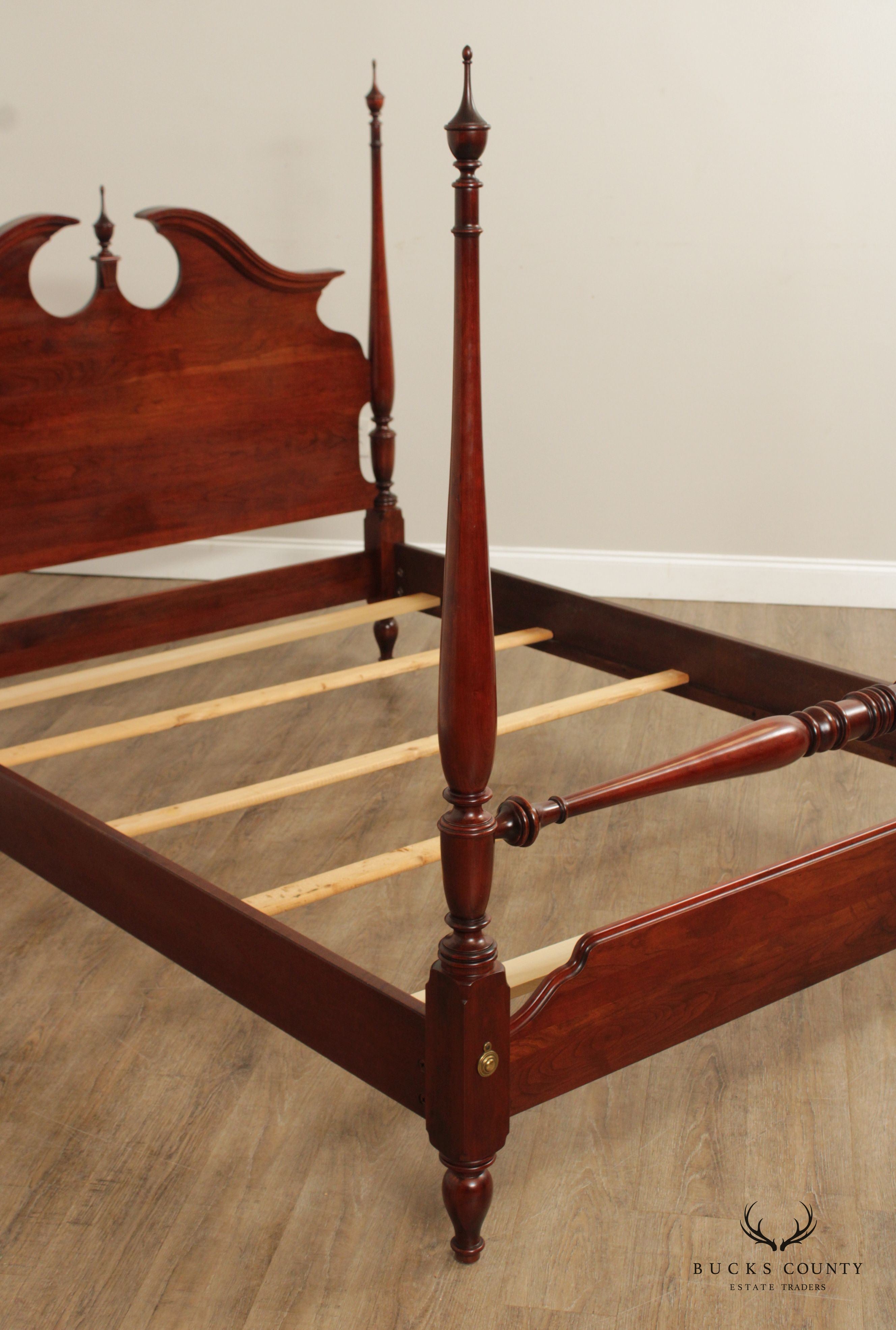 Nathan Hale Traditional Queen Size Cherry Poster Bed