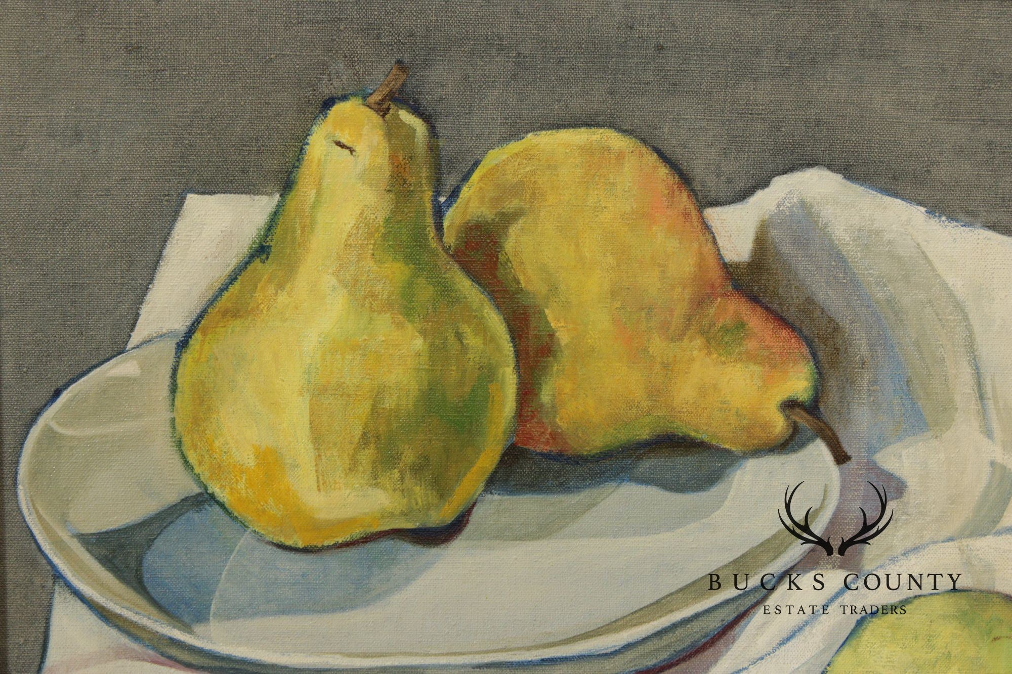 Davetta Greenberg Oil Painting, Still-Life of Pears