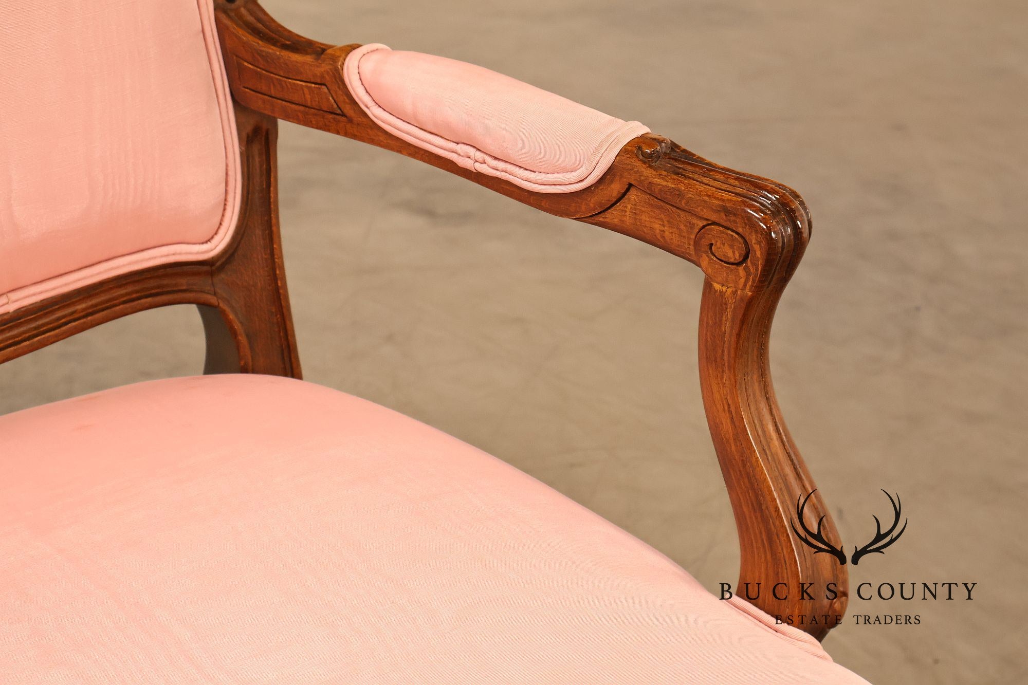 Ethan Allen French Louis XV Style Fauteuil Armchair