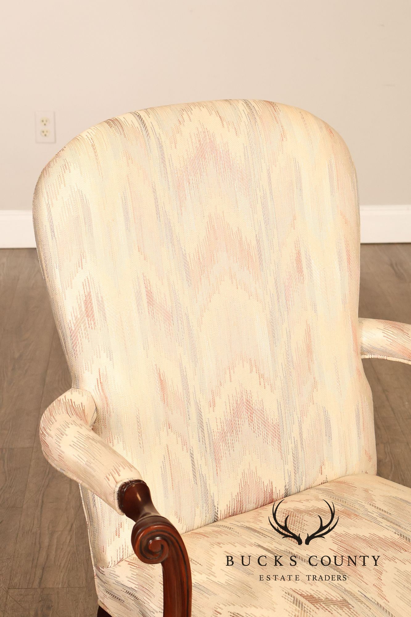 Southwood Queen Anne Style Pair of Mahogany Armchairs
