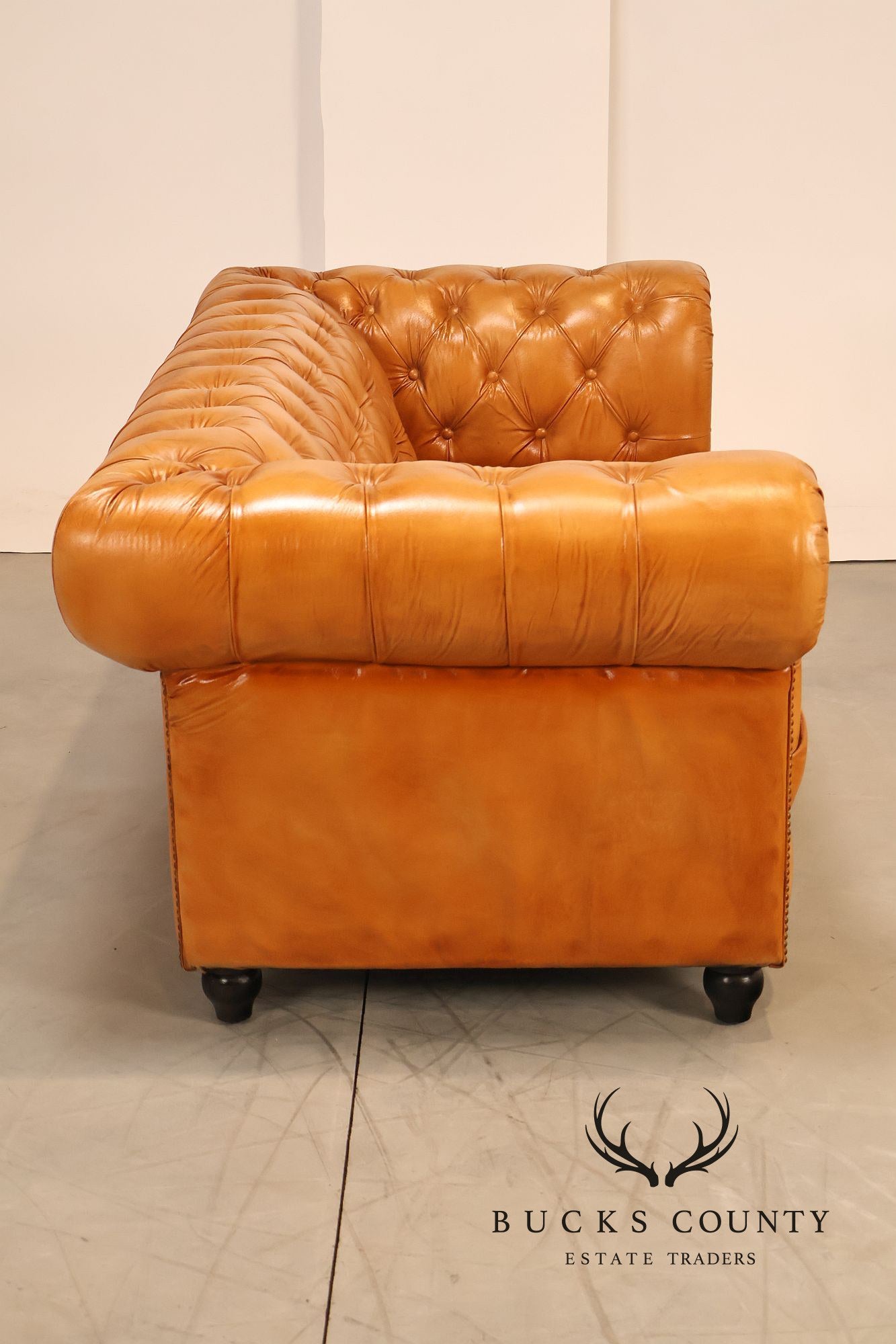 Tufted Leather Chesterfield Sofa