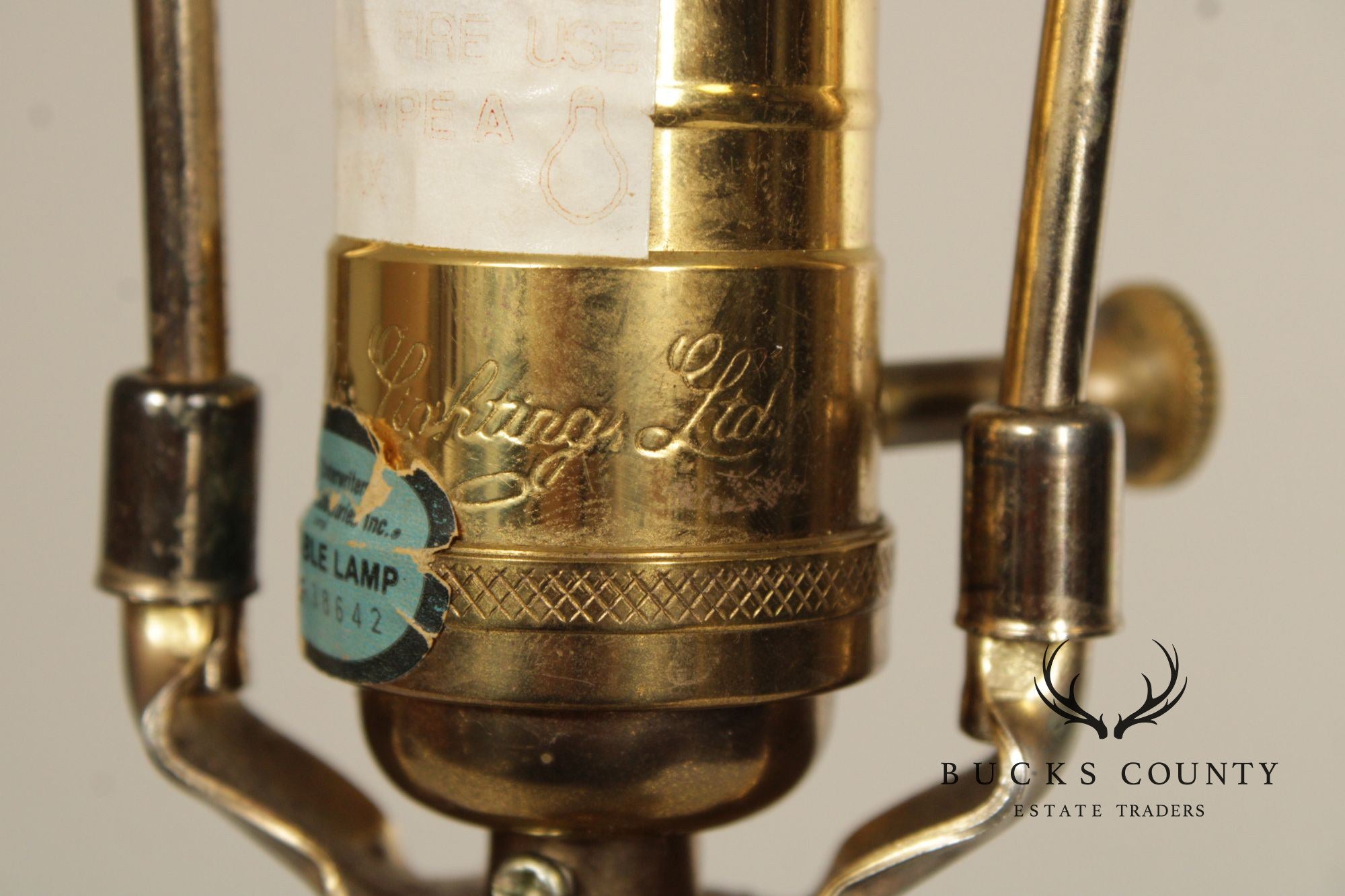 Kaiser Kuhn Brass Bouillotte Table Lamp