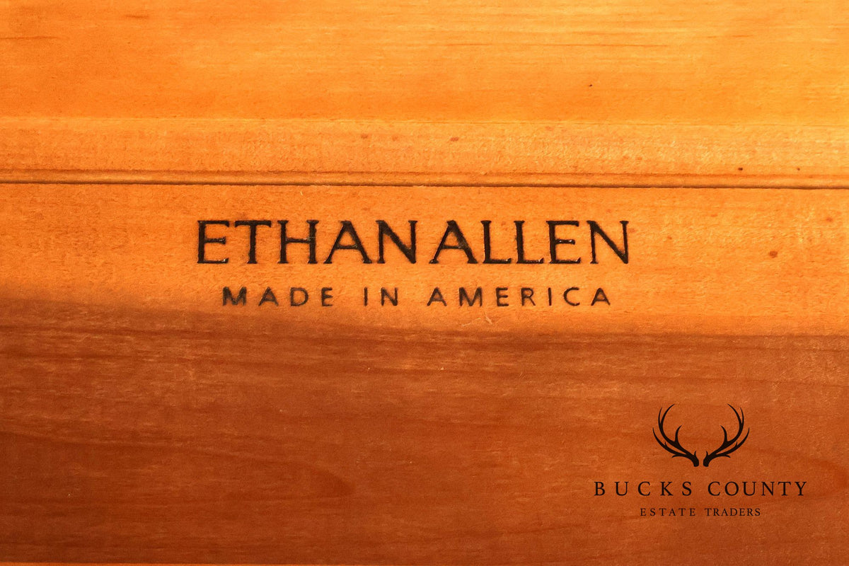 Ethan Allen 'Legacy' Carved Maple Console