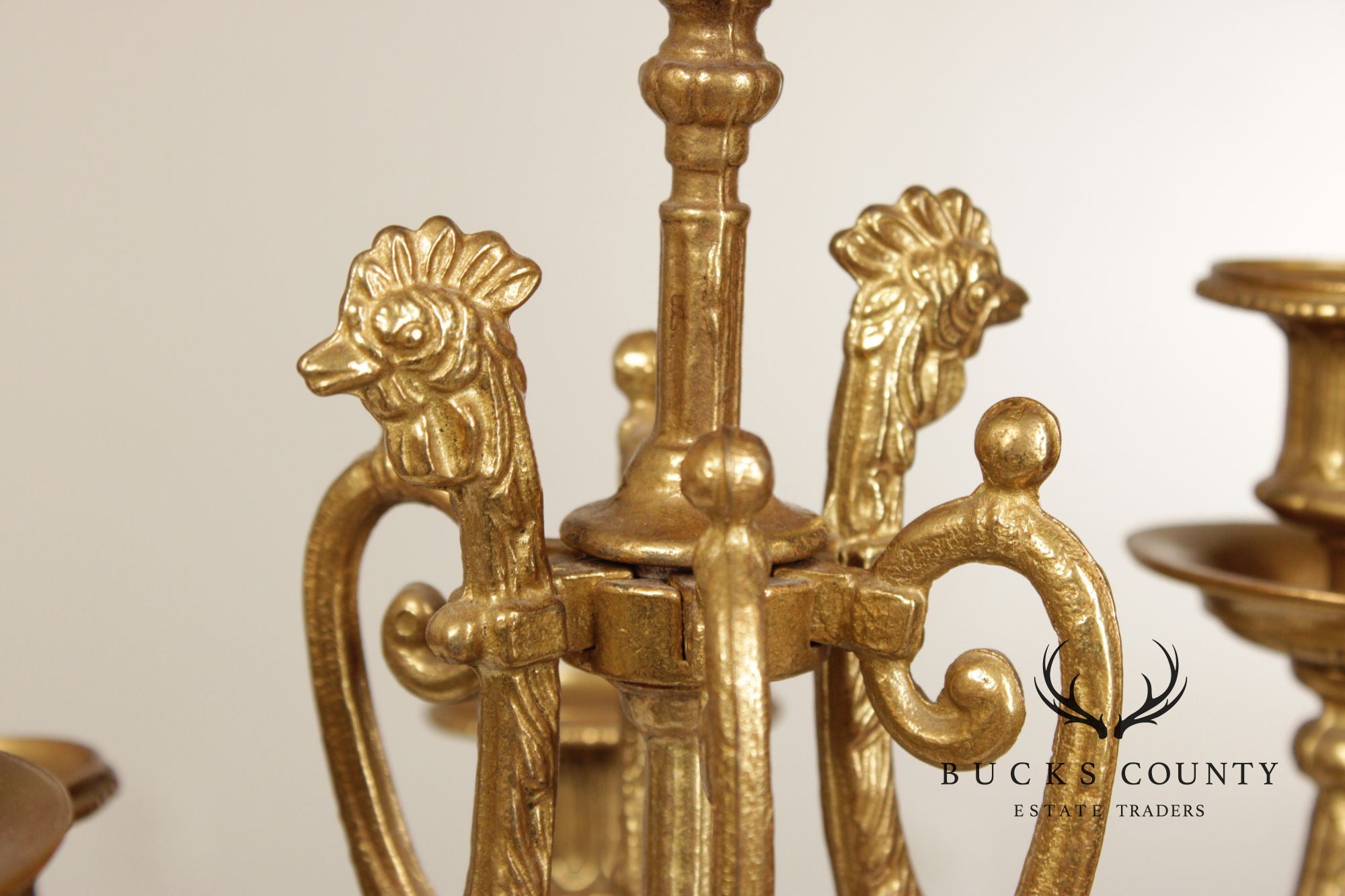 Brevettato Italian Pair of Marble and Gilt Bronze Candelabra