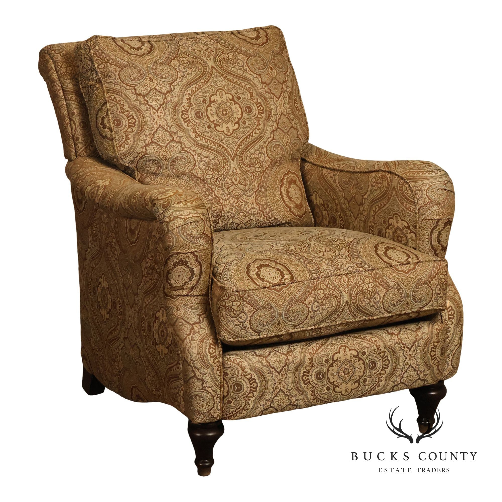 Bassett Traditional Style Upholstered Lounge Chair