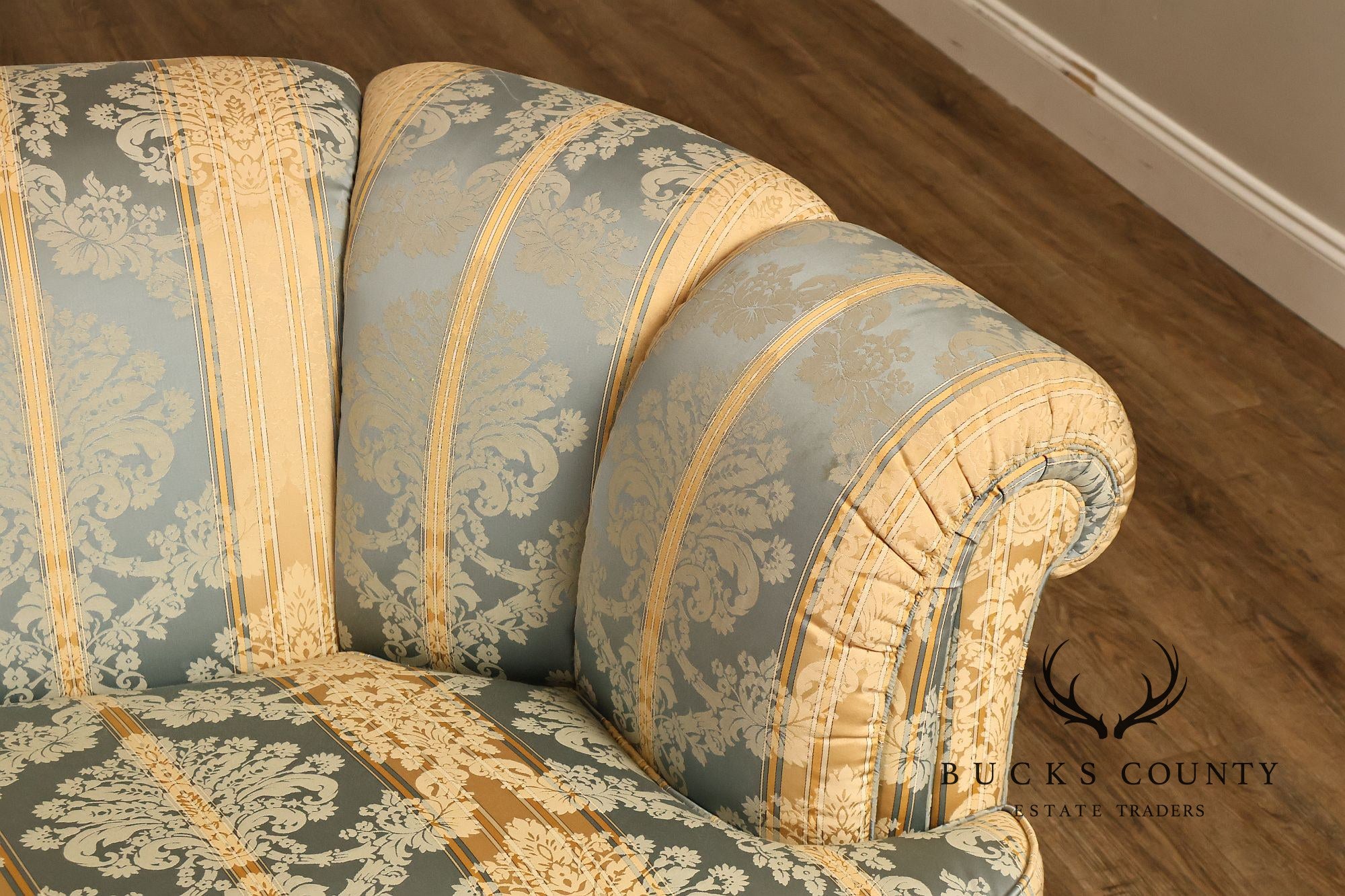 Kindel Custom Upholstered Channel Back Sofa