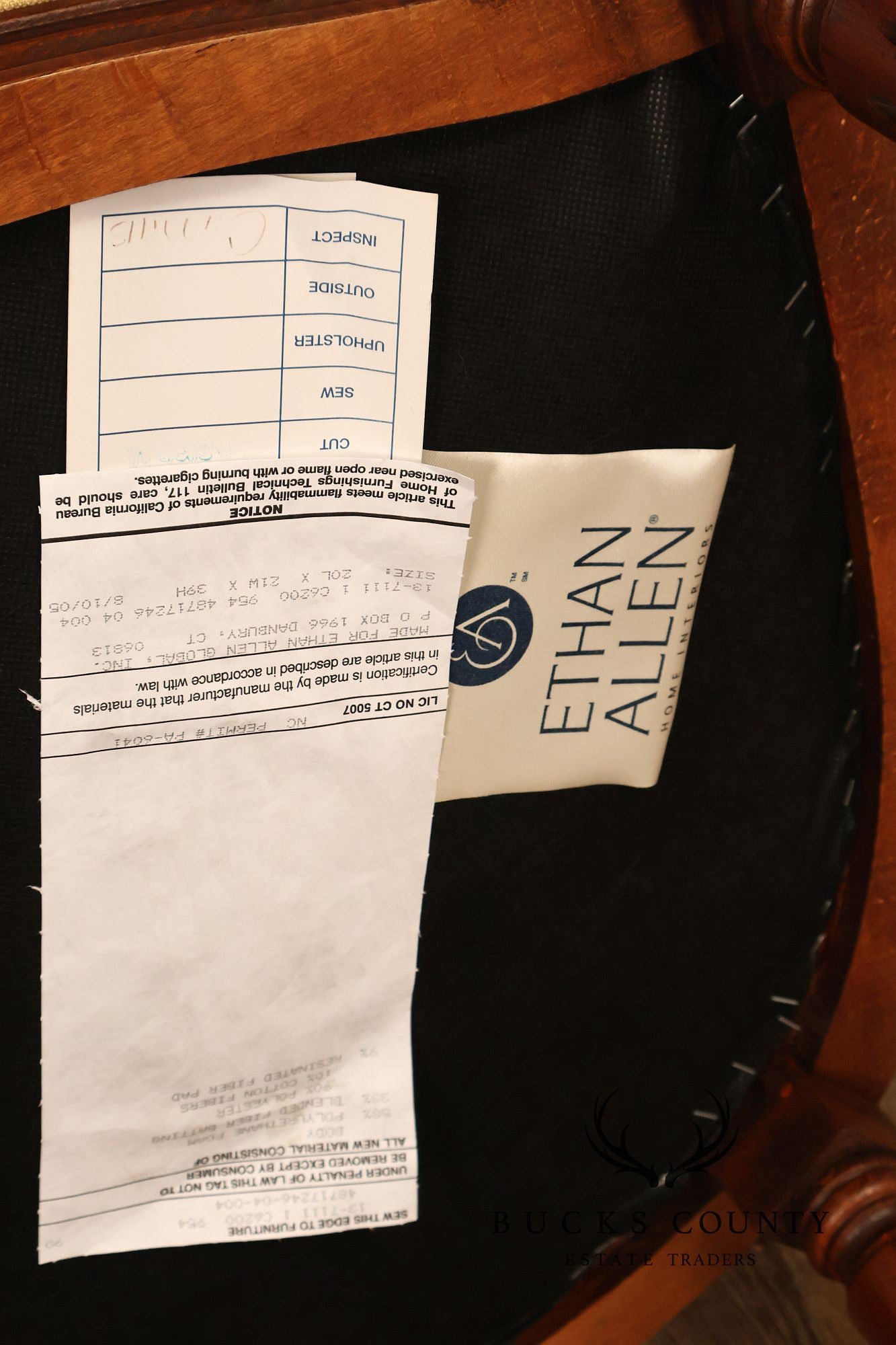 Ethan Allen Louis XVI Style Set Of Four Upholstered Dining Chairs