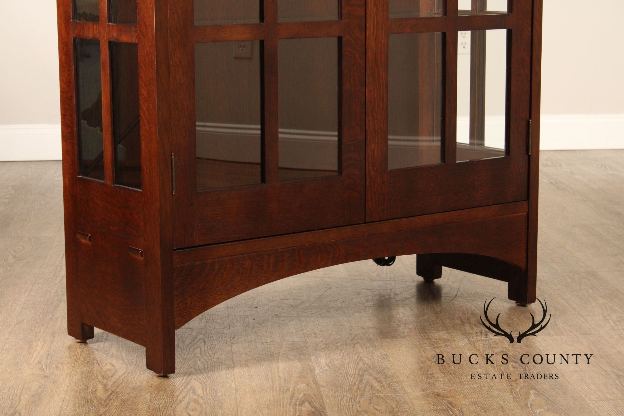 Stickley Mission Collection Oak Display Cabinet
