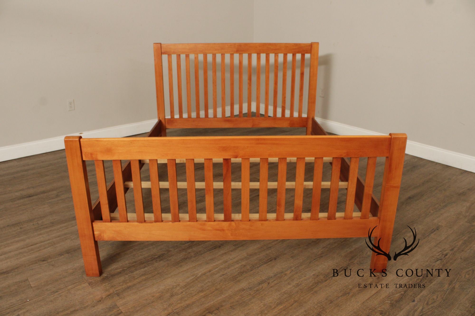 Mission Style Maple Queen Size Bed Frame