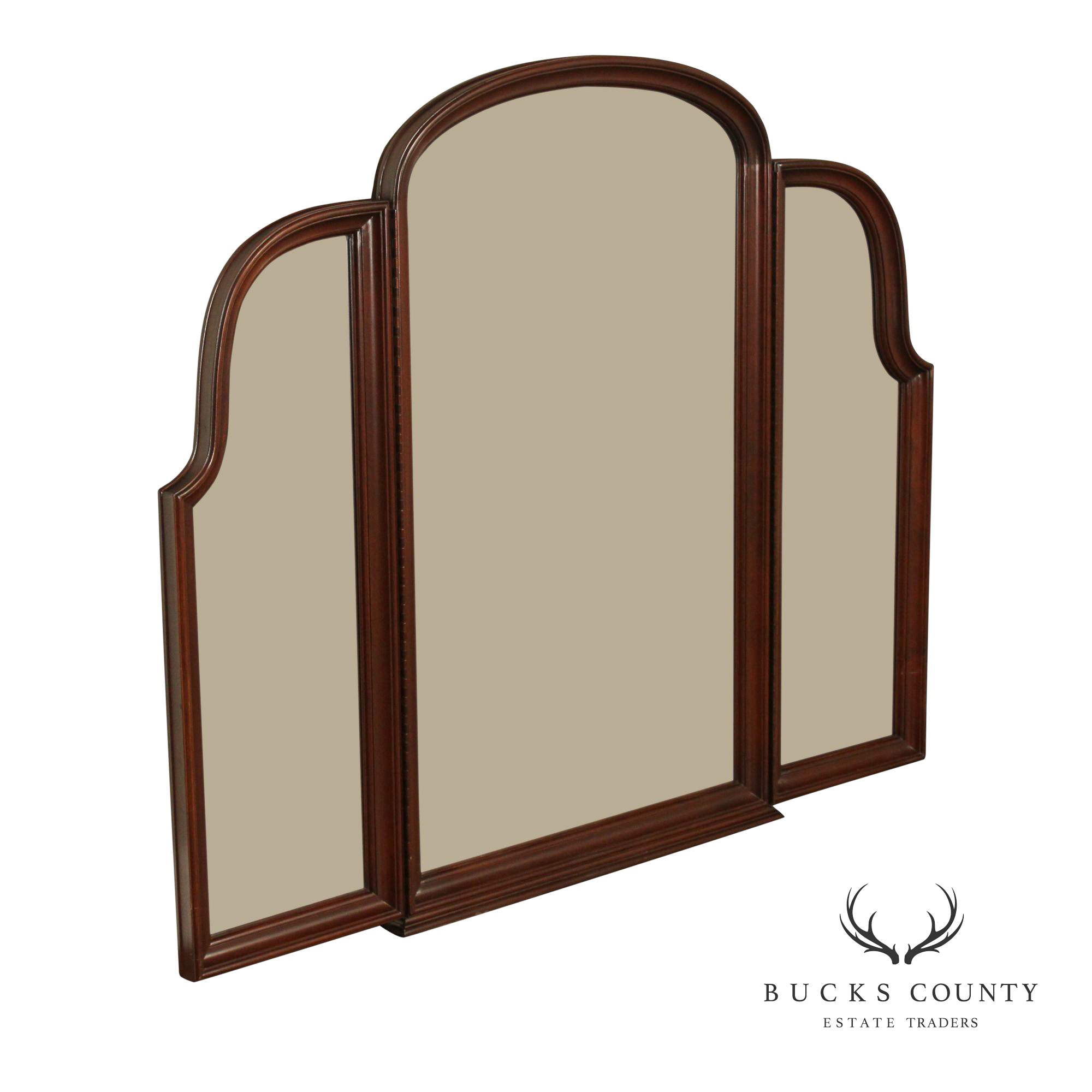 Ethan Allen 'Georgian Court' Cherry Tri-Fold Dresser Mirror