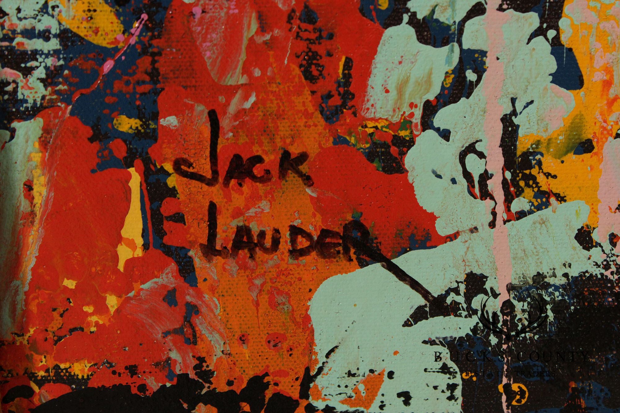 Jack Lauder Abstract Oil Painting, The Matador