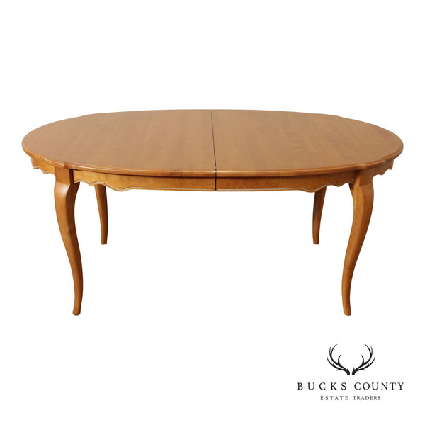 Ethan Allen 'Country French' Oval Top Expandable Dining Table