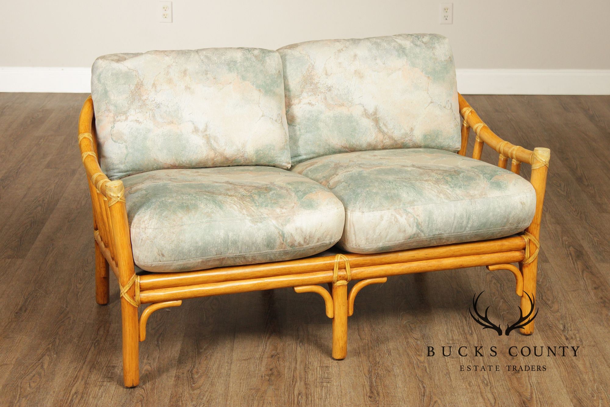 McGuire Vintage Bamboo Loveseat