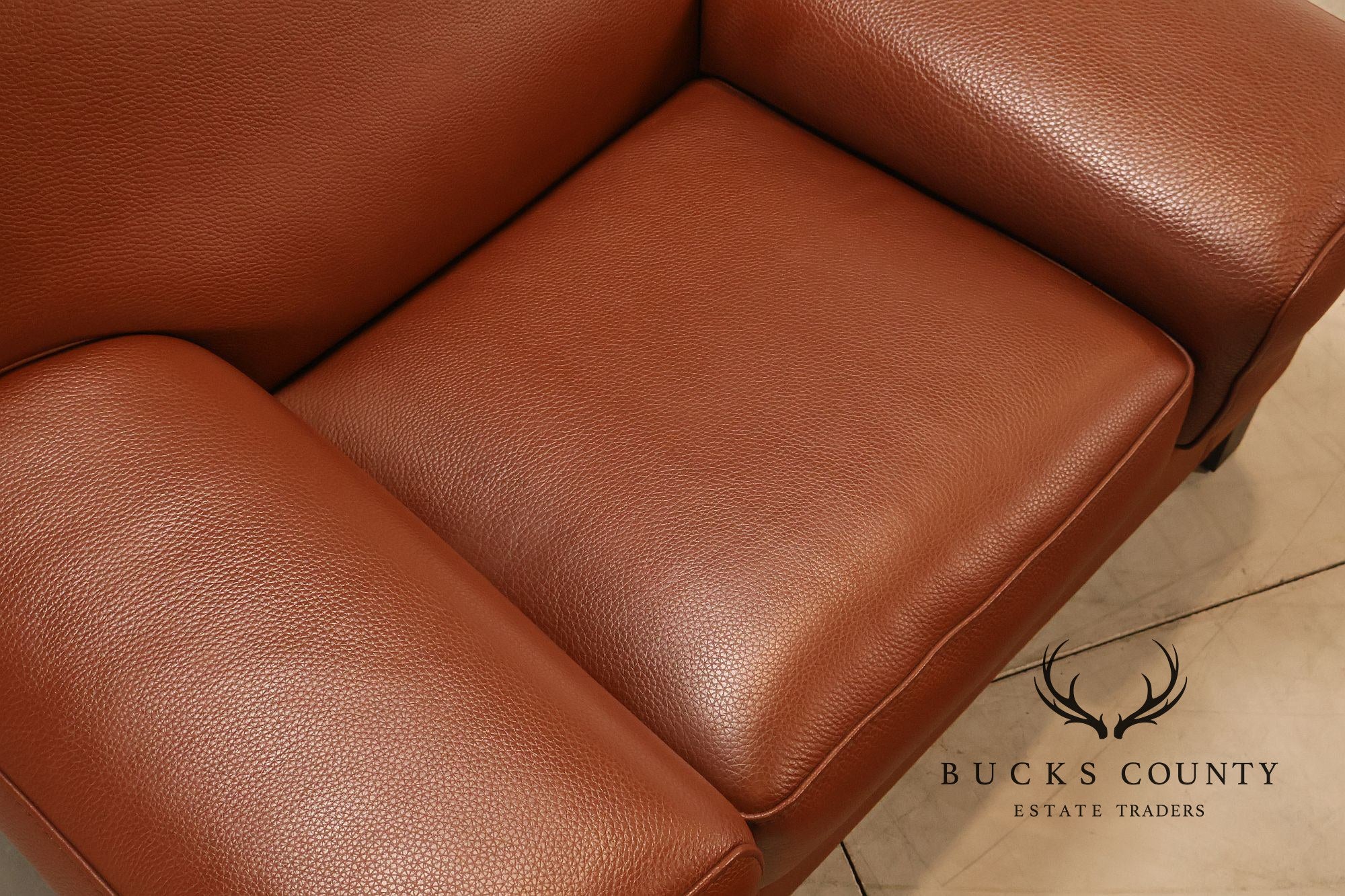 Formenti Pair of Italian Leather Lounge Chairs
