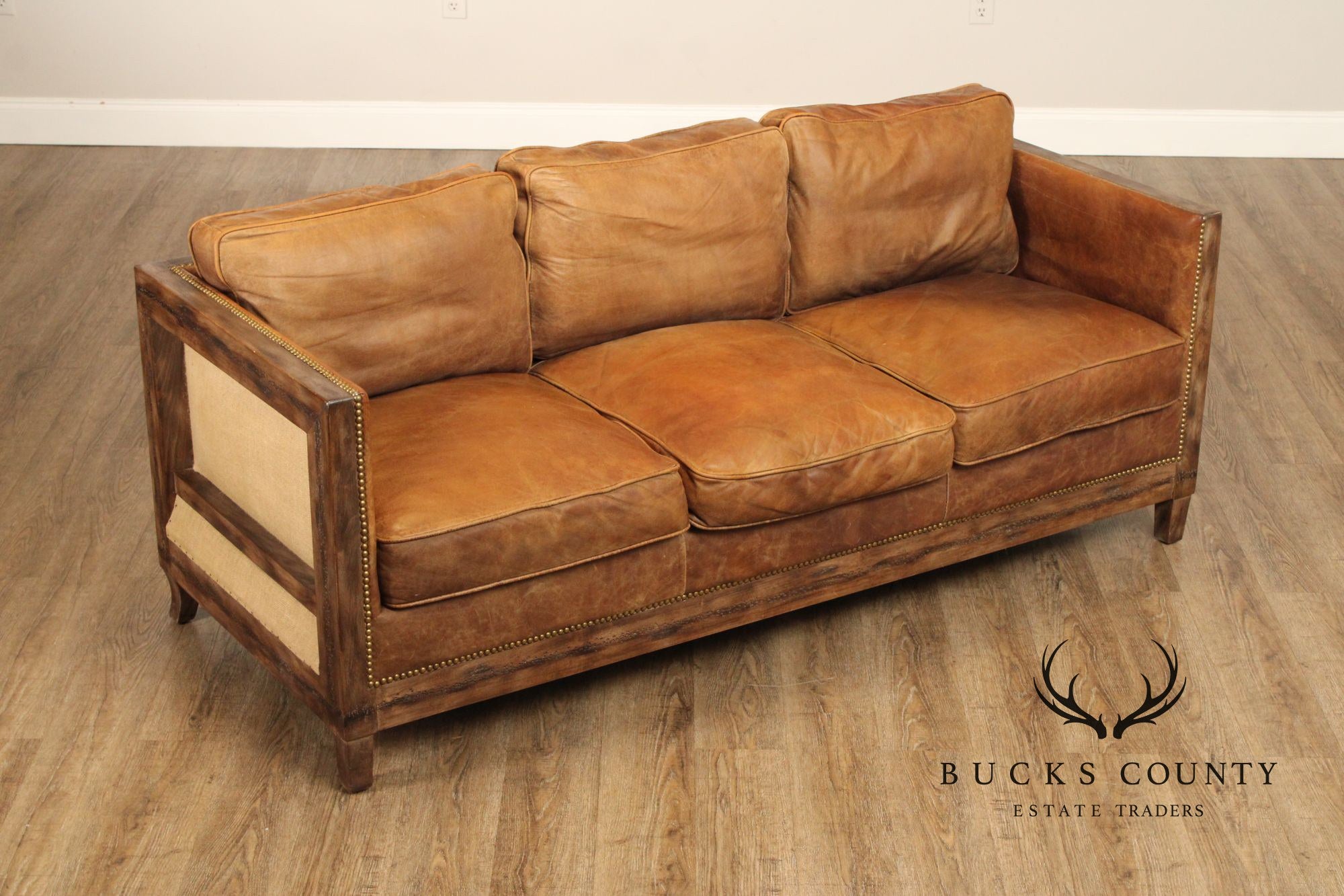 Moe's Collection 'Darlington' Rustic Leather Sofa