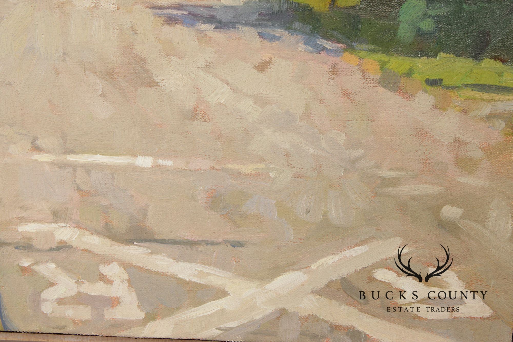Colin Page Contemporary Landscape Oil Painting, 'Crossing'