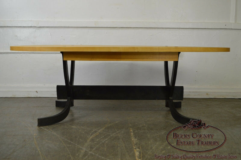 Rob Hare Studio Crafted Steel Base Essex Elliptical Dining Table