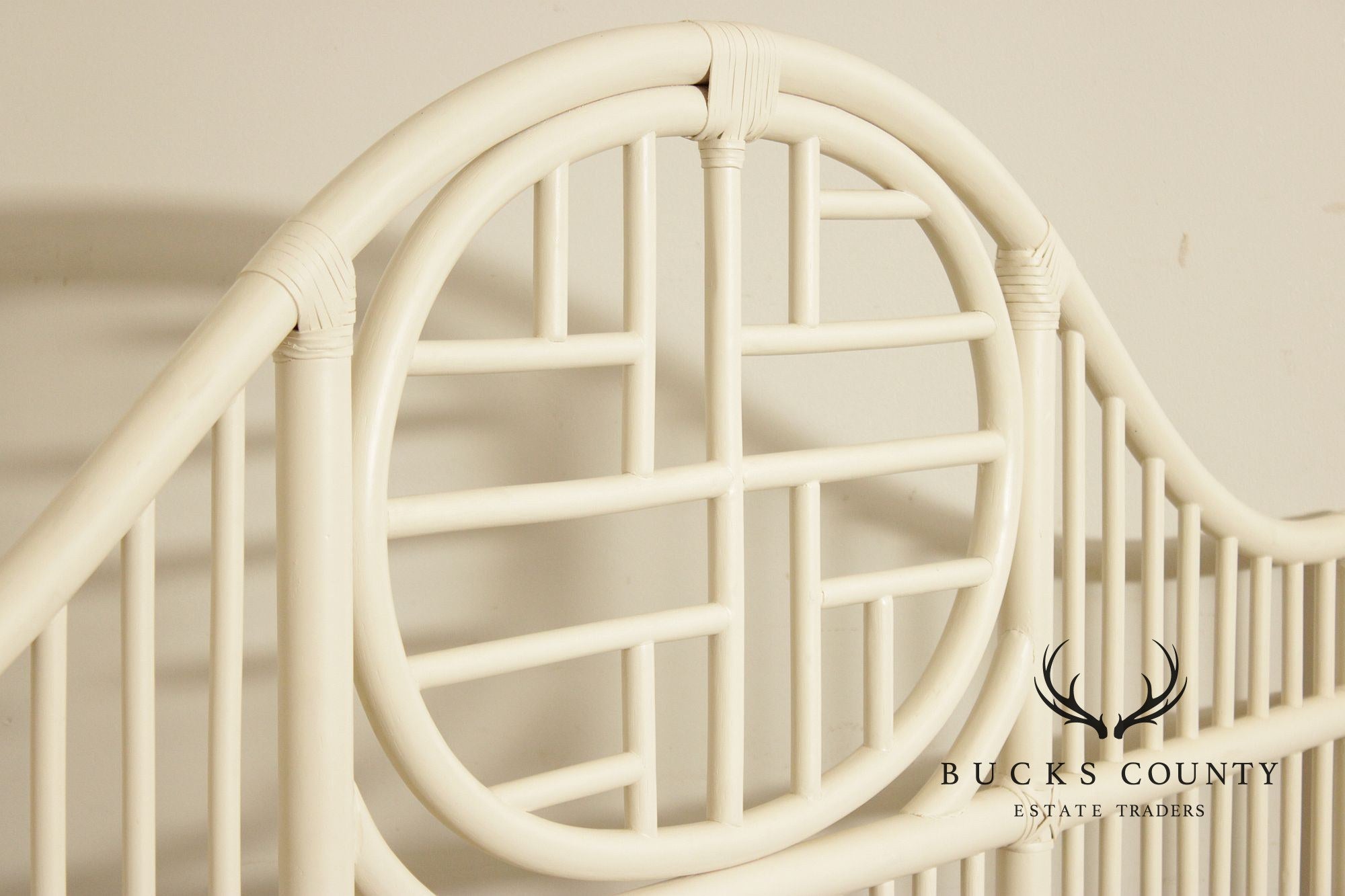 Serena & Lily King Size Cassia Rattan Bed Frame