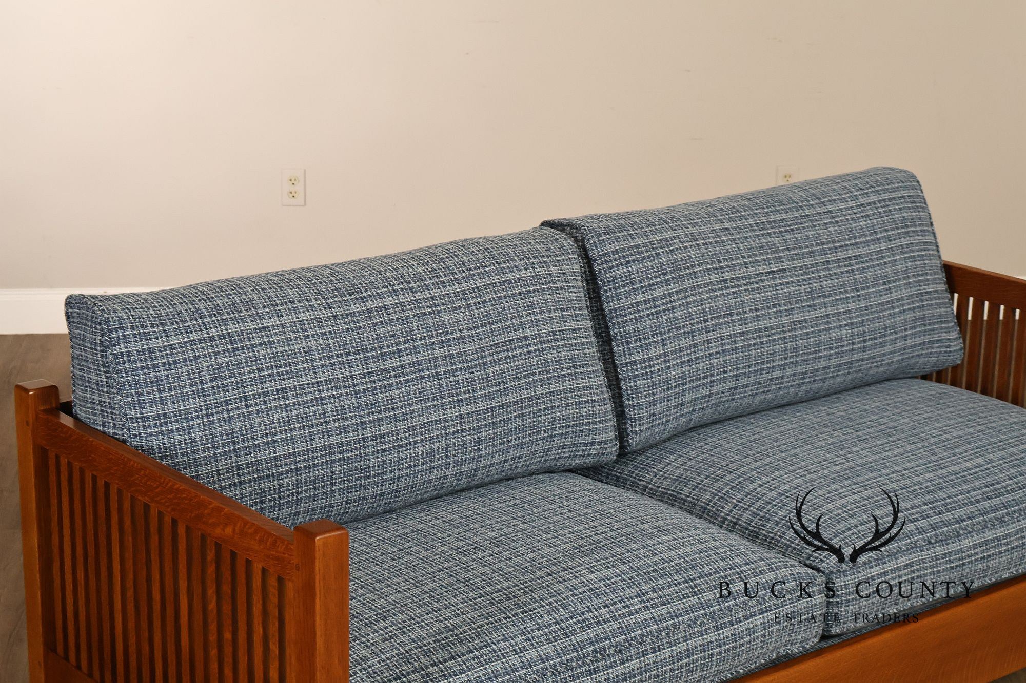 Stickley Mission Collection Oak Spindle Sofa