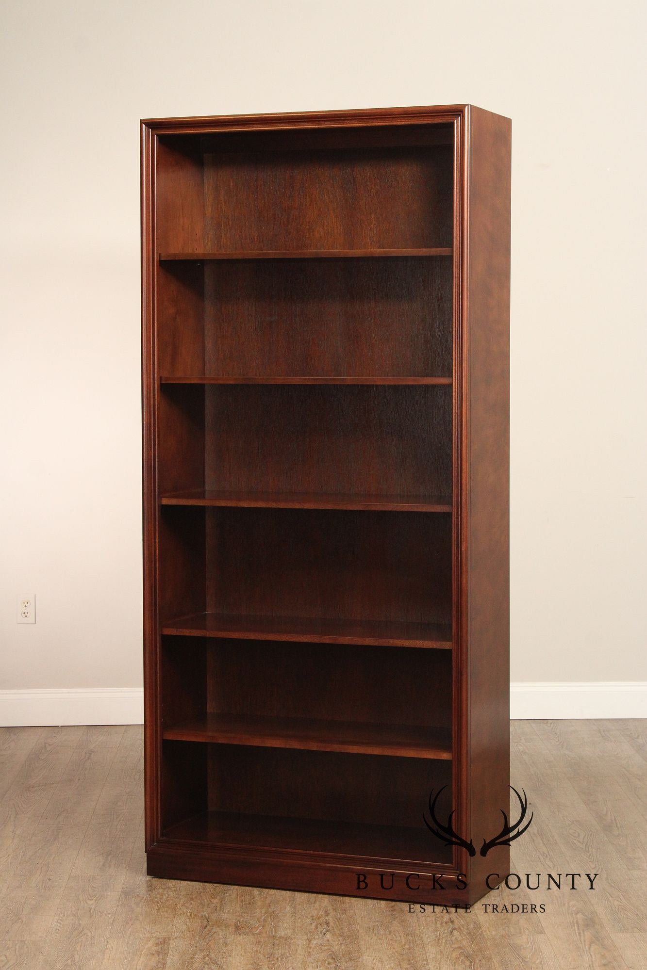 Sligh Traditional Mahogany Tall Open Bookcase