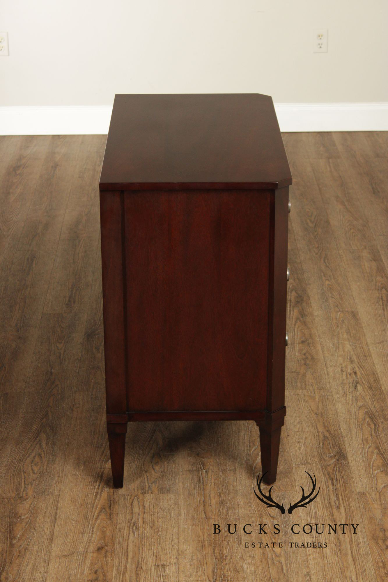 Ethan Allen Hollywood Regency Style Pair of Mirrored Chests