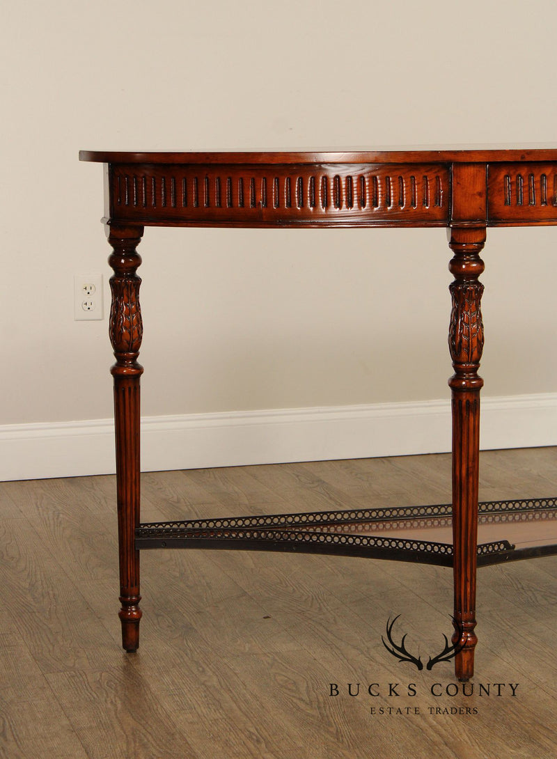 Theodore Alexander Two-Tier Demilune Console