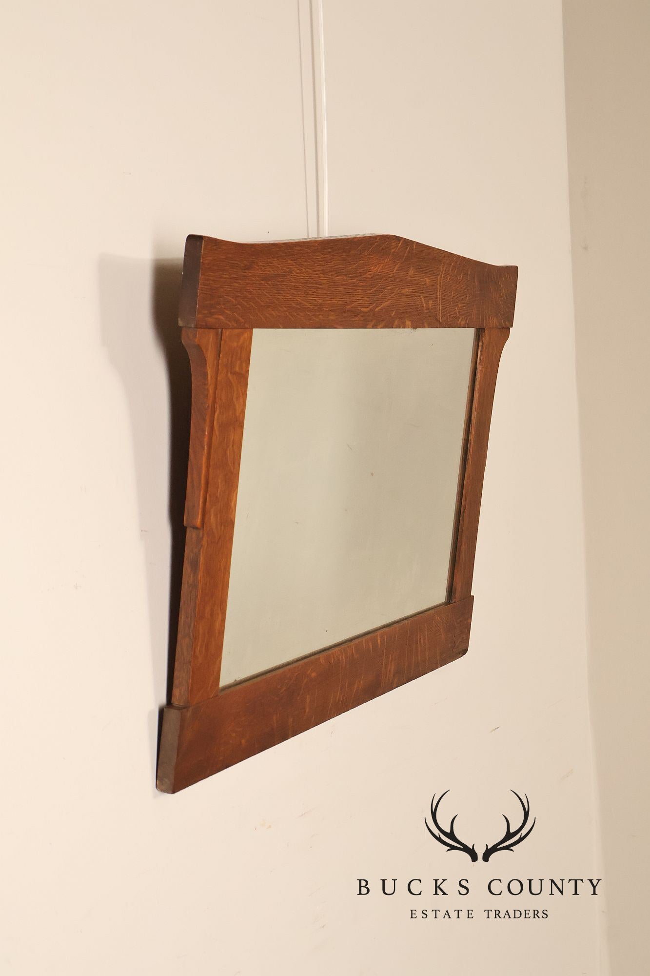 L. & J.G. Stickley Arts And Crafts Oak Wall Mirror