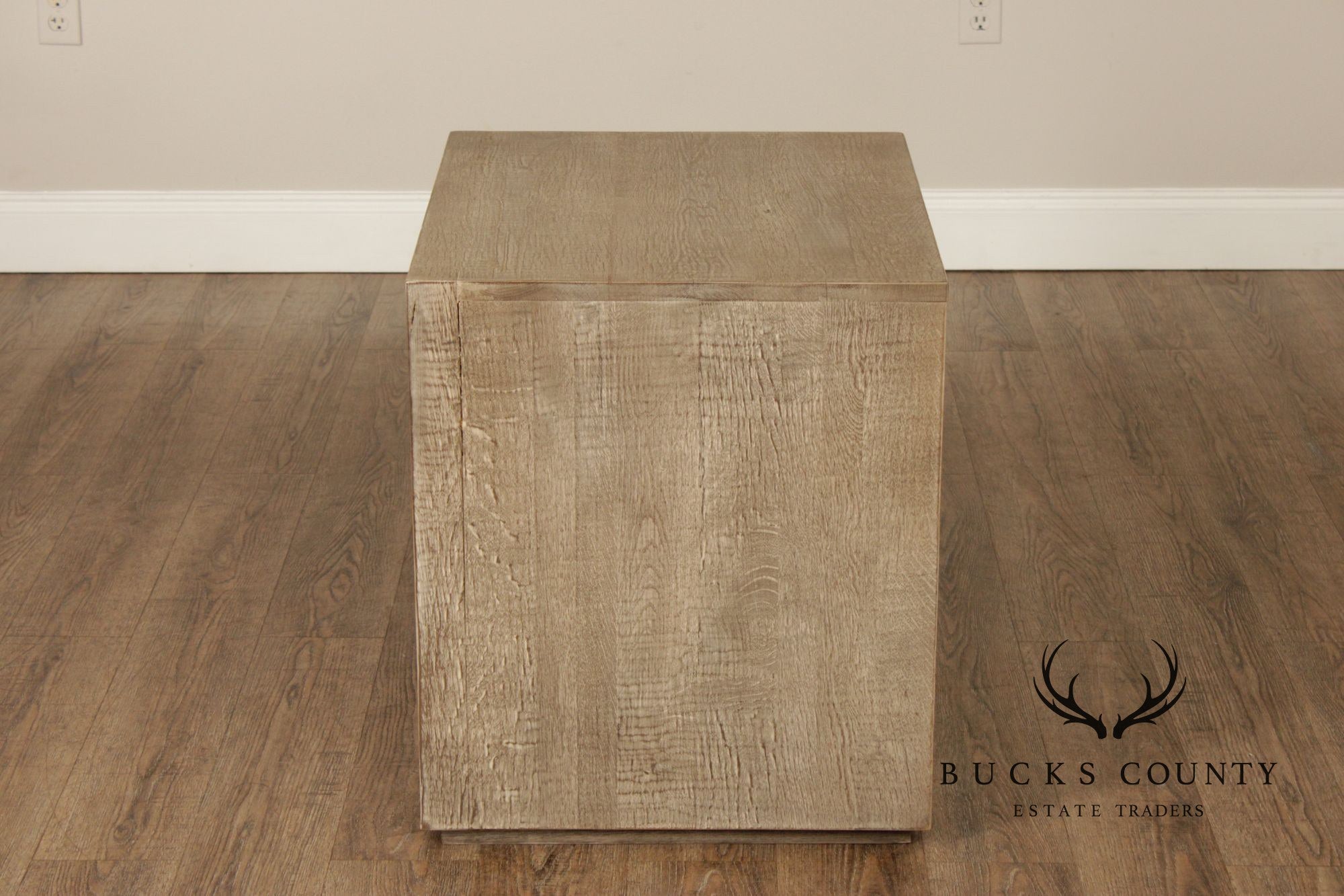 Restoration Hardware Reclaimed Oak Closed Nightstand