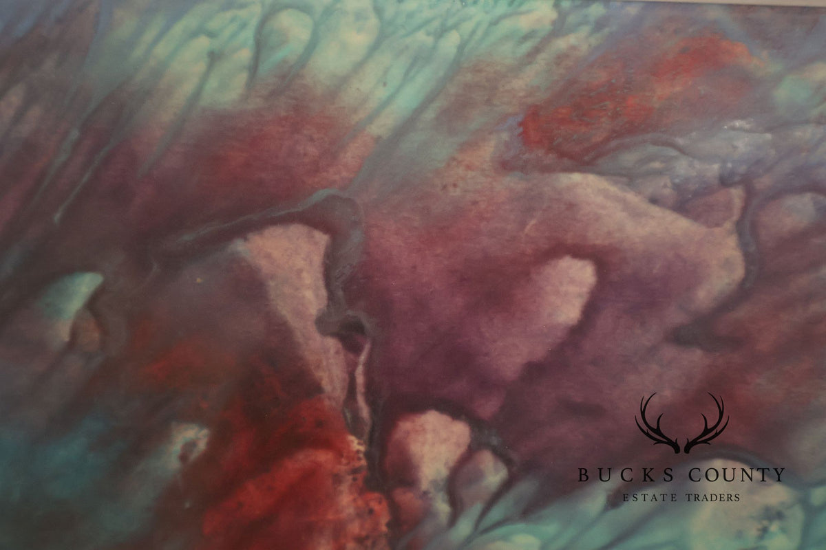 Suzanne Marinell Melted Wax Painting, Valleys