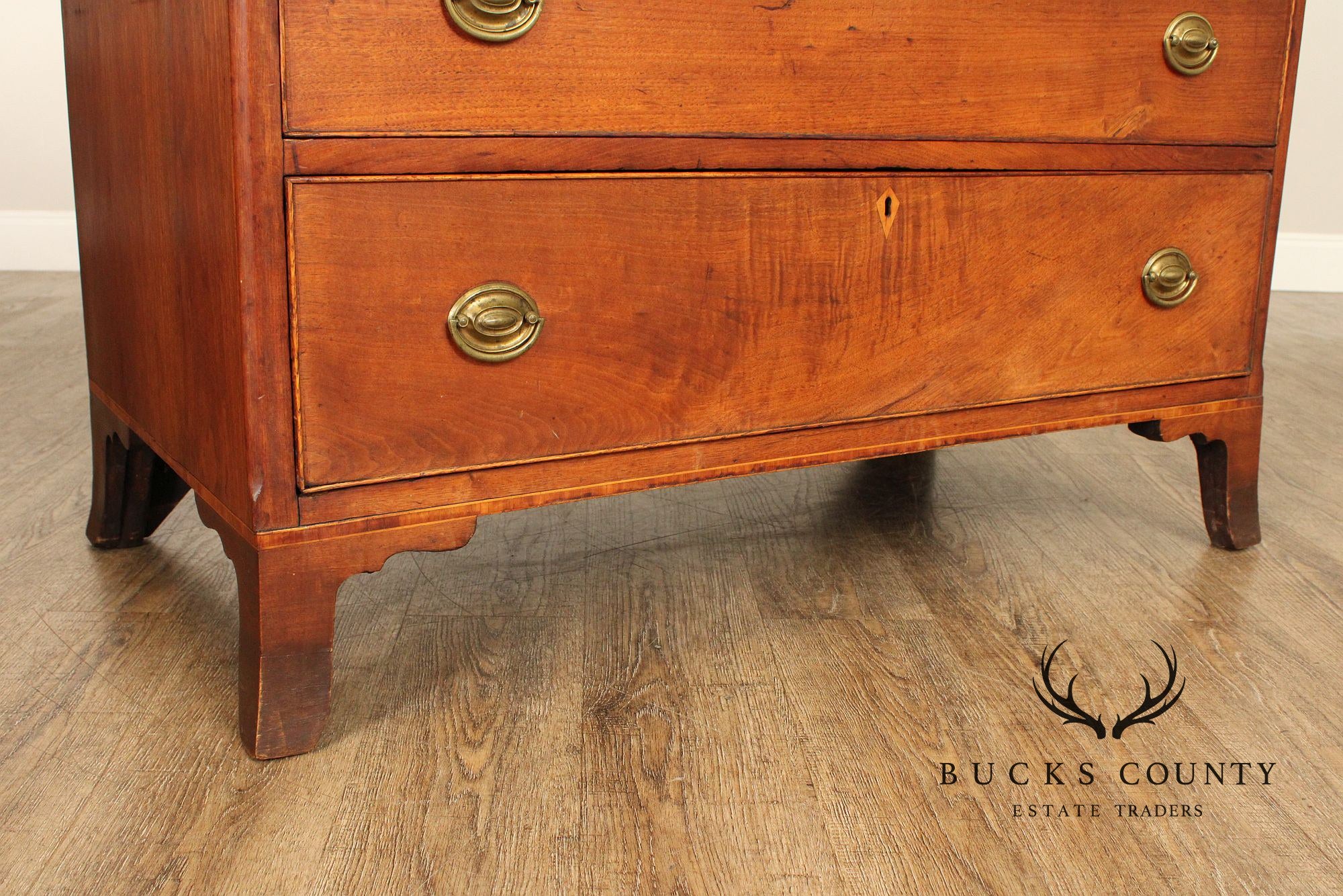 Antique Hepplewhite Walnut Four-Drawer Chest