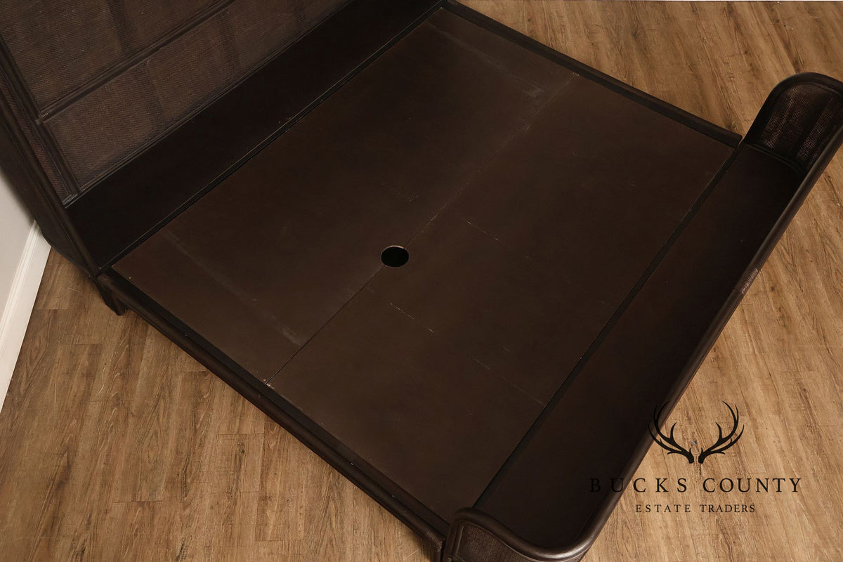 Arhaus Maya King Size Faux Bamboo And Cane Bed