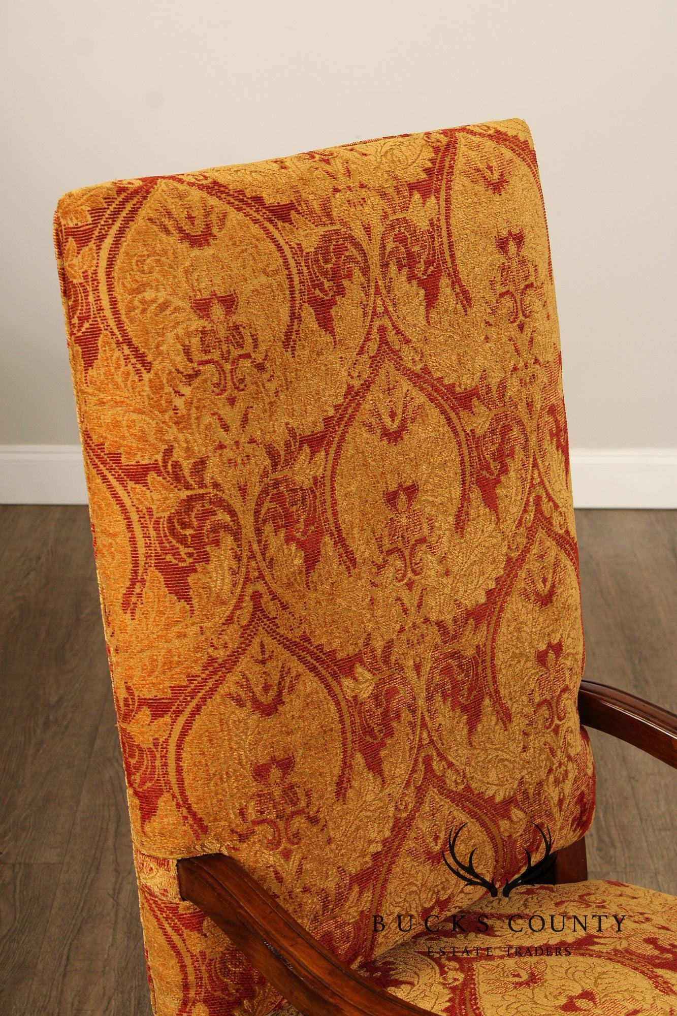 Jacobean Style Barley Twist Carved Armchair