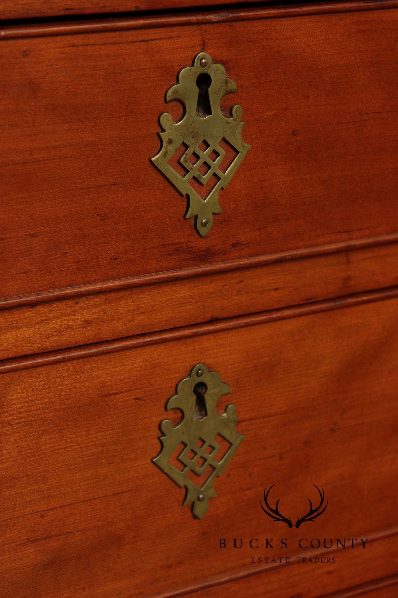 Antique Hepplewhite Style Cherry Slant Front Desk