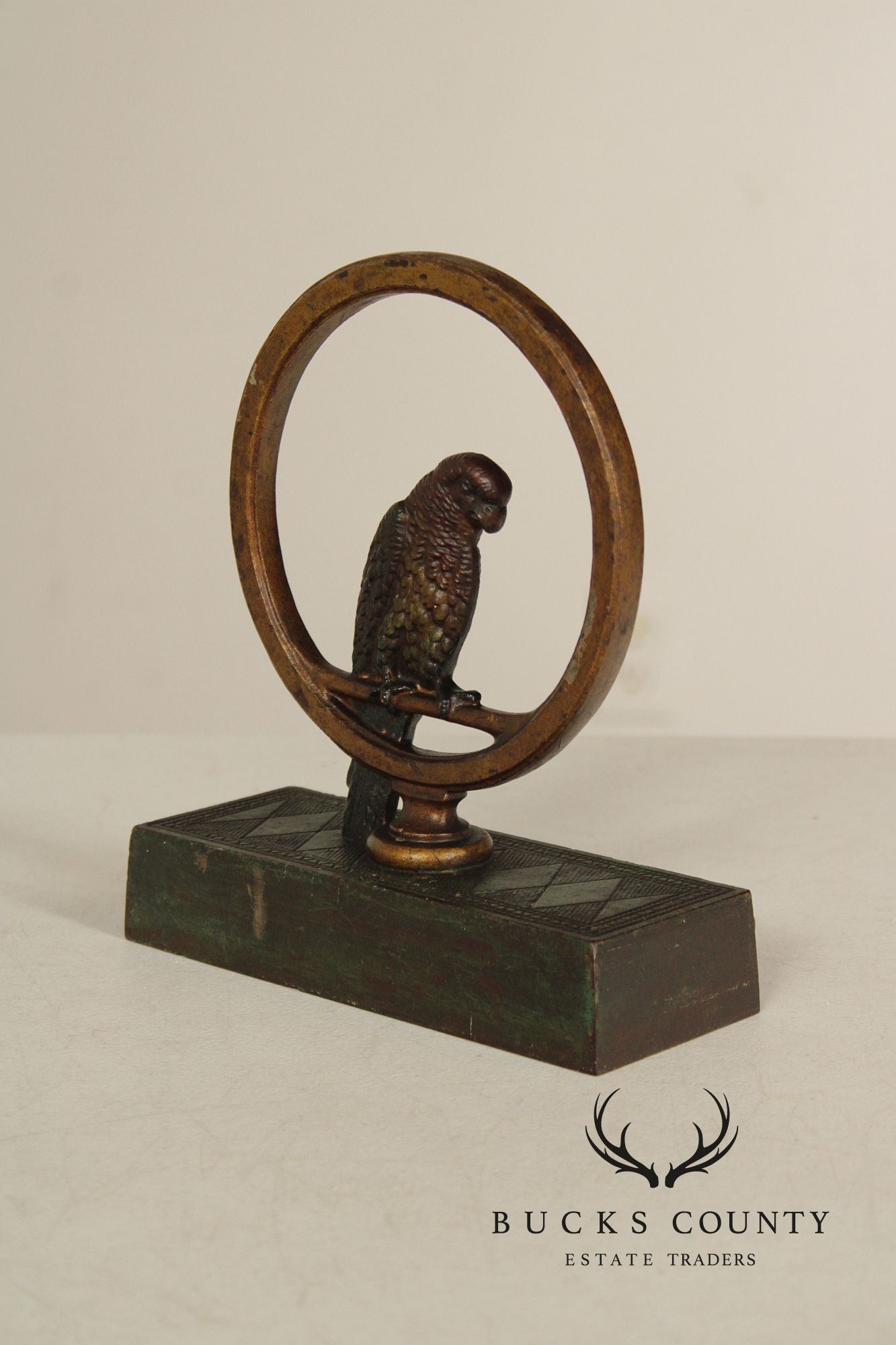 Bradley & Hubbard Art Deco Cast Iron Door Stop