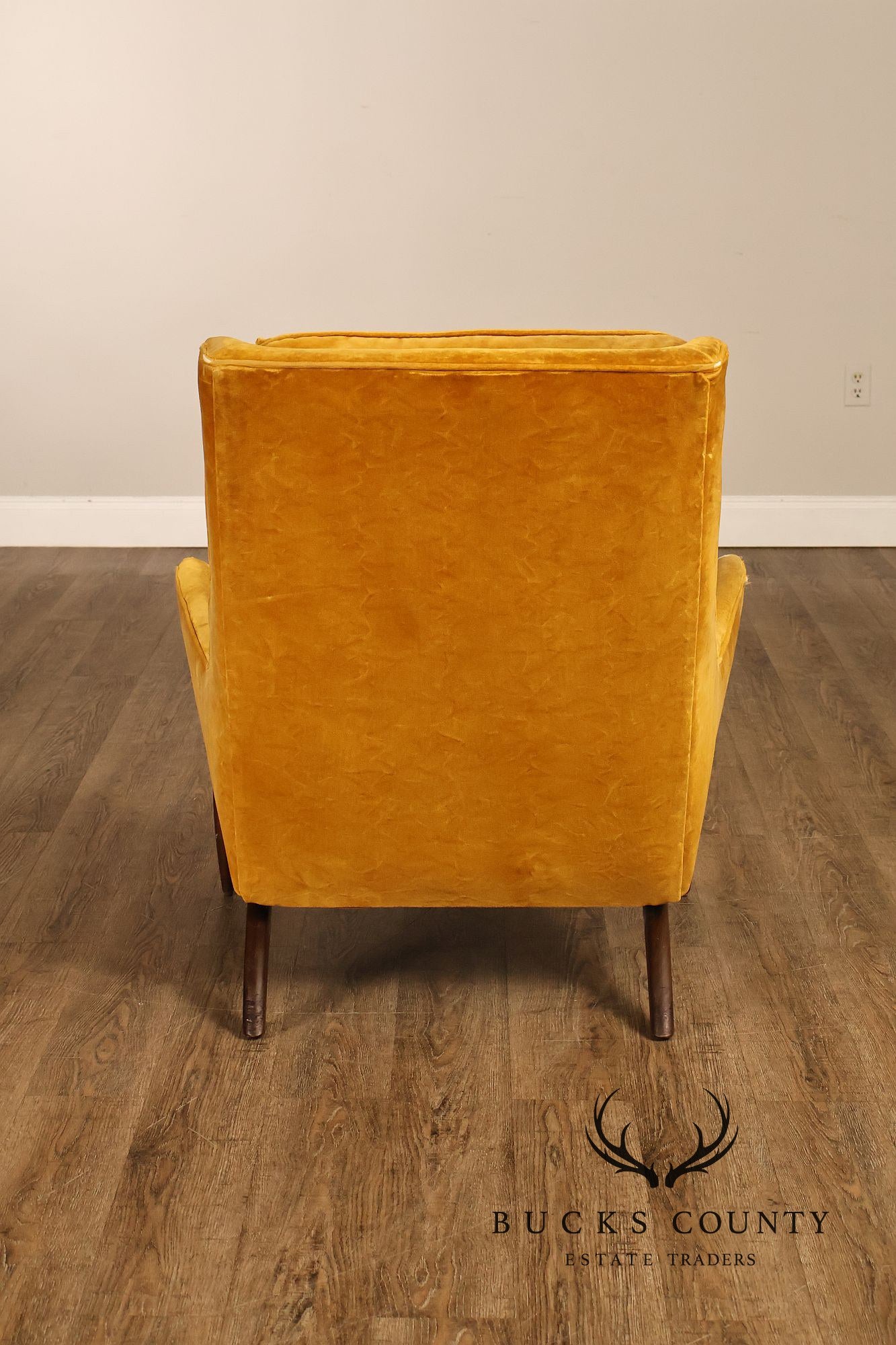 Mid Century Modern Tufted Lounge Chair and Ottoman