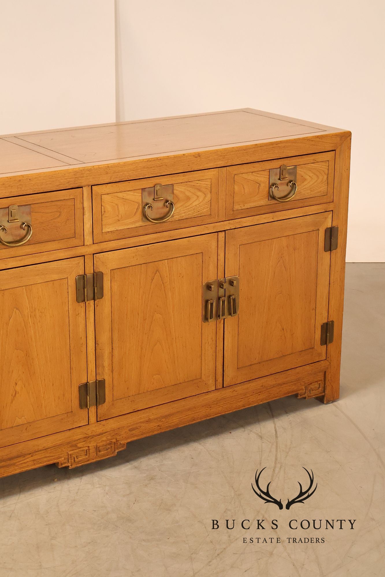 Baker Asian Style Hardwood Credenza Buffet Sideboard