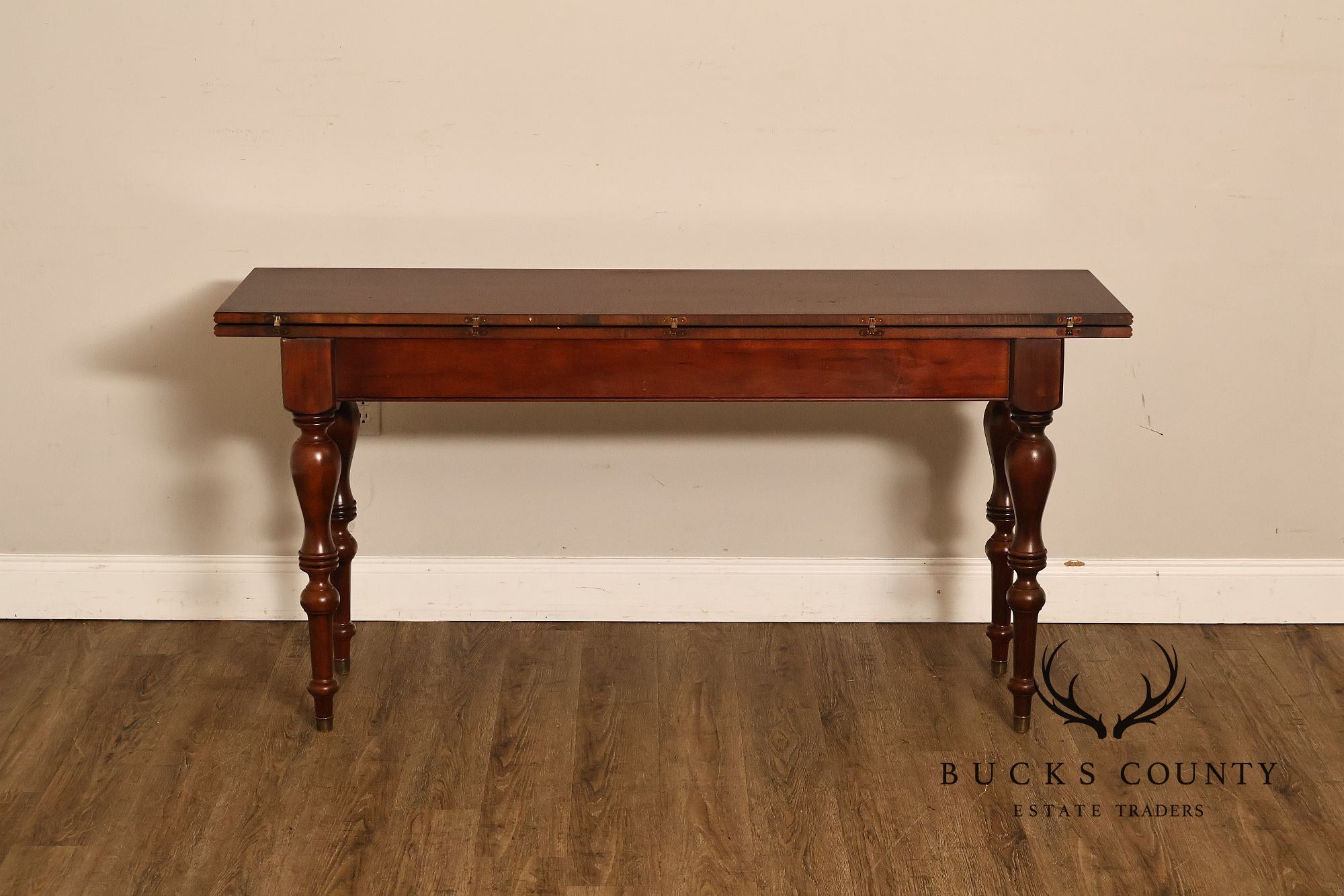 Ethan Allen British Classics Cherry Flip Top Console Dining Table