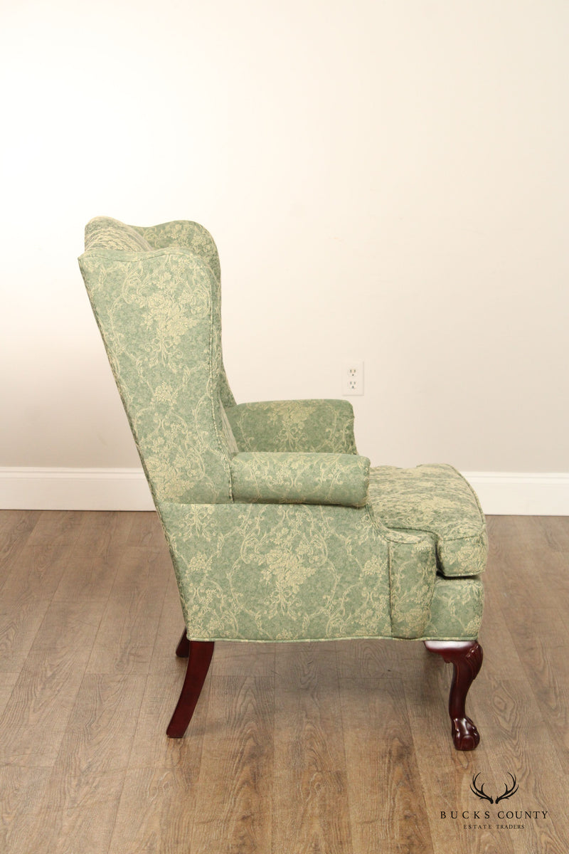 Ethan Allen Chippendale Style Wing Chair