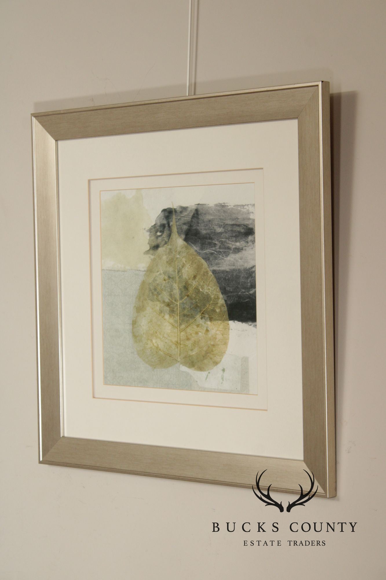 Elena Ray Pair of Botanical Prints, 'Wabi-Sabi Bodhi Leaf Collage 3' and 'Wabi-Sabi Bodhi Leaf Collage 4'